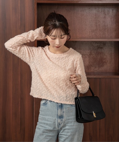 訳あり商品 セール】sheer shaggy シアーシャギートップス（Tシャツ / tops トップス