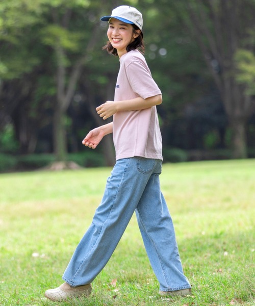 L.L.Bean(エルエルビーン)の「【JAPAN EDITION】ユニオン・ショートスリーブ・ティ(Tシャツ/カットソー・レディース・ピンク/ホワイト/ライトグレー/ダークグリーン・MEDIUM)」の9枚目の写真