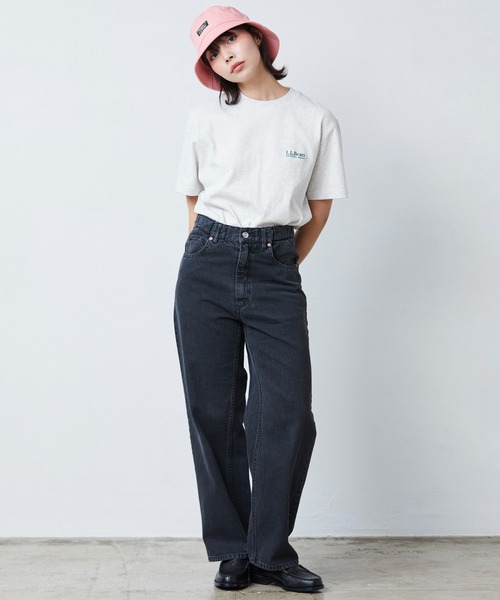 L.L.Bean(エルエルビーン)の「【JAPAN EDITION】ユニオン・ショートスリーブ・ティ(Tシャツ/カットソー・レディース・ピンク/ホワイト/ライトグレー/ダークグリーン・MEDIUM)」の22枚目の写真