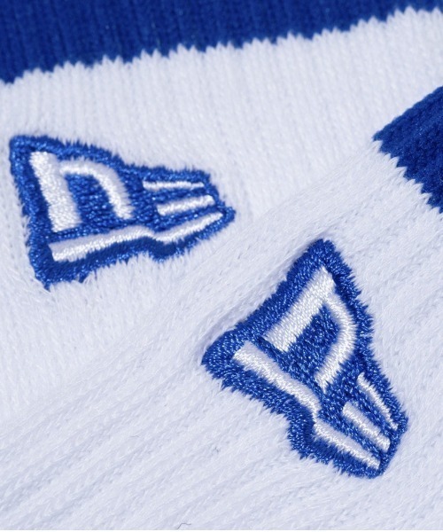NEW ERA（ニューエラ）の「NEW ERA/ニューエラ ソックス SOCKS CREW 2足セット ライン フラッグロゴ エンブロイダリー 14518184/14518185（ソックス/靴下・メンズ・ホワイト系その他/ホワイト系その他2・25-27CM/21-23cm）」の22枚目の写真
