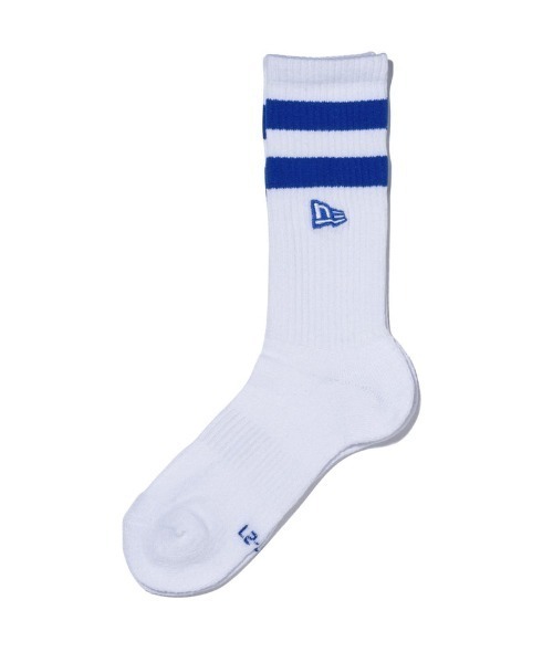 NEW ERA（ニューエラ）の「NEW ERA/ニューエラ ソックス SOCKS CREW 2足セット ライン フラッグロゴ エンブロイダリー 14518184/14518185（ソックス/靴下・メンズ・ホワイト系その他/ホワイト系その他2・25-27CM/21-23cm）」の20枚目の写真