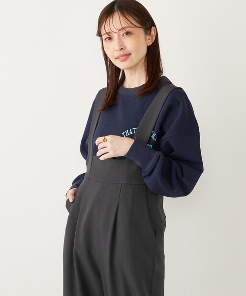 SHIPS Colors(シップス カラーズ)の「SHIPS Colors:バックプリント ロゴ スウェット(スウェット・レディース・オフホワイト/ダークグレー/ネイビー・ONE SIZE)」の17枚目の写真