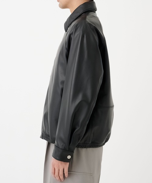 STUDIOUS(ステュディオス)の「LAMB LEATHER BLOUSON(ブルゾン・メンズ・ブラック・2/1)」の5枚目の写真