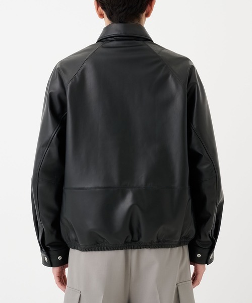 STUDIOUS(ステュディオス)の「LAMB LEATHER BLOUSON(ブルゾン・メンズ・ブラック・2/1)」の6枚目の写真