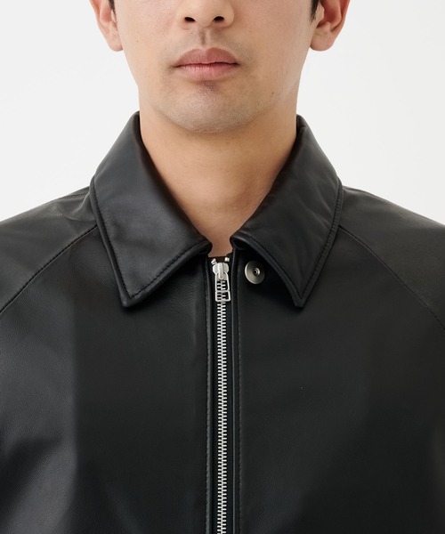 STUDIOUS(ステュディオス)の「LAMB LEATHER BLOUSON(ブルゾン・メンズ・ブラック・2/1)」の7枚目の写真