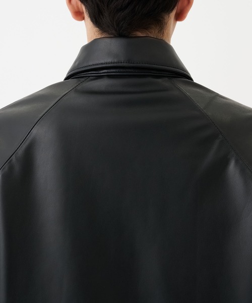 STUDIOUS(ステュディオス)の「LAMB LEATHER BLOUSON(ブルゾン・メンズ・ブラック・2/1)」の8枚目の写真
