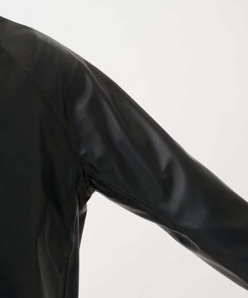 STUDIOUS(ステュディオス)の「LAMB LEATHER BLOUSON(ブルゾン・メンズ・ブラック・2/1)」の9枚目の写真