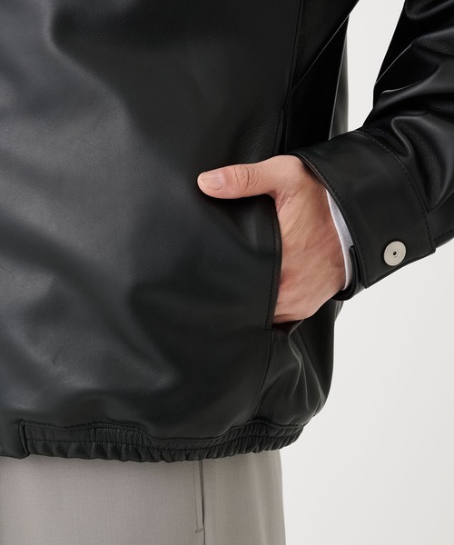 STUDIOUS(ステュディオス)の「LAMB LEATHER BLOUSON(ブルゾン・メンズ・ブラック・2/1)」の10枚目の写真