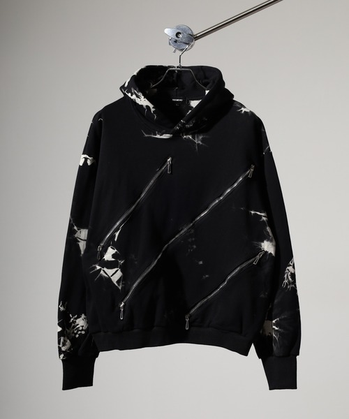 Zipper design pullover hoodie / ファスナーデザイン プルオーバー