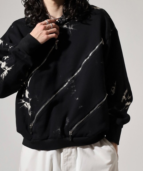 REGIEVO(レジエボ)の「Zipper design pullover hoodie / ファスナーデザイン プルオーバーパーカー フーディー unisex(パーカー・メンズ・ブラック/ホワイト・M/L)」の13枚目の写真