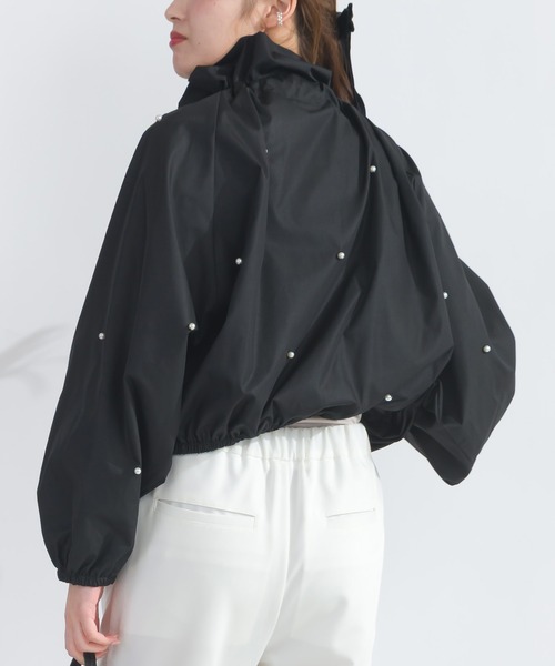 PICCIN - PICCIN  ピッチン　七分袖パール付きブラウス　新品未使用 セットアップ可能】裾ペプラムパール付きブラウス | PICCIN