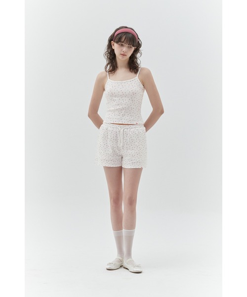 キャミソール KIRSH CHERRY KNIT CROP SLEEVELESS/キルシー チェリー ニット クロップキャミソール セール】KIRSH CHERRY KNIT CROP SLEEVELESS/キルシー チェリー