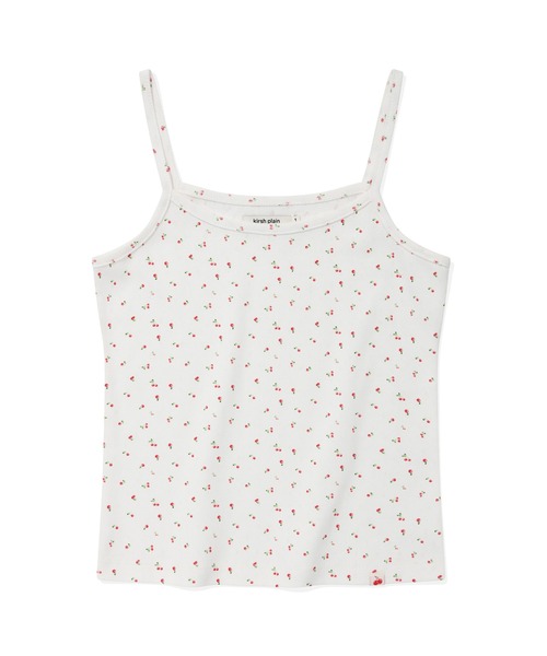 KIRSH(キルシー)の「KIRSH PLAIN CHERRY SEMI CROP SLEEVELESS キルシー プレーン チェリー セミクロップ丈 キャミソール(キャミソール・レディース・ホワイト/ダークネイビー・ONE SIZE)」の18枚目の写真
