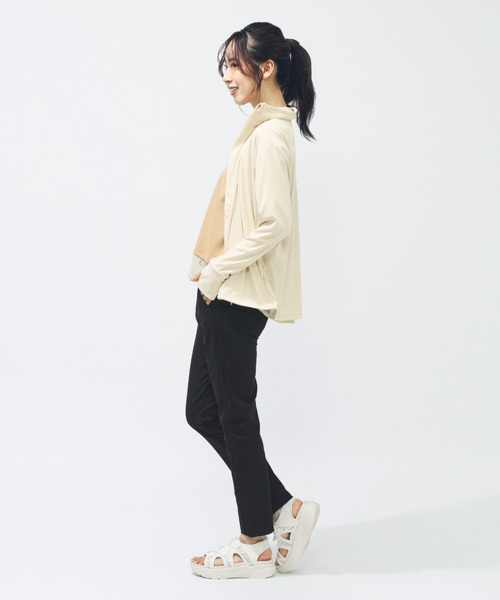 adidas（アディダス）の「【別注】アディダス adidas W ACTV ストレッチウーブン アンクルパンツ AP 限定コラボ（その他パンツ・レディース・ブラック×ホワイト/ブラック×ブラック・S/M/L/XL）」の5枚目の写真