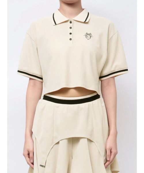 CALNAMUR（カルナムール）の「POLO×SK SET UP/ポロ×スカートセットアップ【セットアイテム】（ワンピース・レディース・ベージュ/ブラック/グレー・FREE）」の7枚目の写真