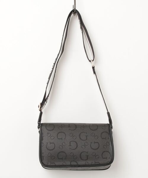 Guess（ゲス）の「NICHOLE Flap Crossbody ショルダーバッグ（ショルダーバッグ・レディース・ダークグレー/ナチュラル・ONE SIZE）」の12枚目の写真