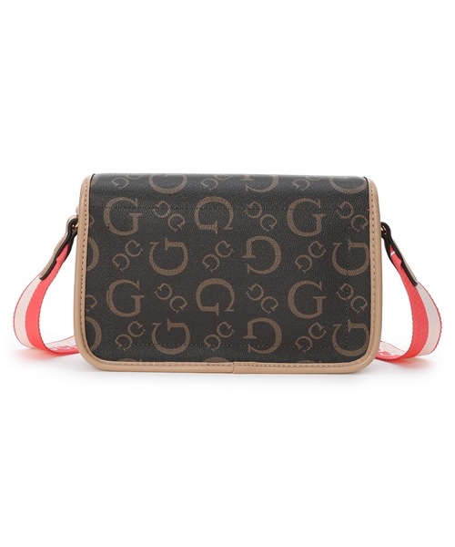 Guess（ゲス）の「NICHOLE Flap Crossbody ショルダーバッグ（ショルダーバッグ・レディース・ダークグレー/ナチュラル・ONE SIZE）」の3枚目の写真