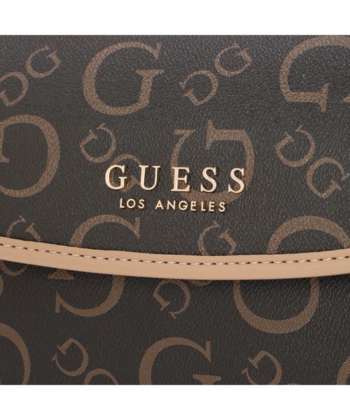 Guess（ゲス）の「NICHOLE Flap Crossbody ショルダーバッグ（ショルダーバッグ・レディース・ダークグレー/ナチュラル・ONE SIZE）」の7枚目の写真