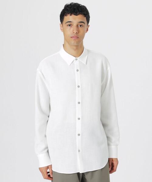 LOVELESS(ラブレス)の「アフィナージュシースルーシャツ(シャツ/ブラウス・メンズ・ネイビー/グリーン系その他3/ピンク/オフホワイト・M/L)」の1枚目の写真