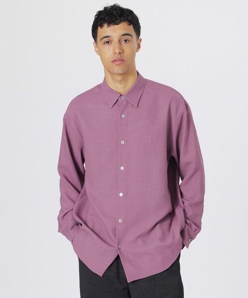 LOVELESS(ラブレス)の「アフィナージュシースルーシャツ(シャツ/ブラウス・メンズ・ネイビー/グリーン系その他3/ピンク/オフホワイト・M/L)」の4枚目の写真