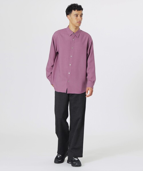 LOVELESS(ラブレス)の「アフィナージュシースルーシャツ(シャツ/ブラウス・メンズ・ネイビー/グリーン系その他3/ピンク/オフホワイト・M/L)」の6枚目の写真