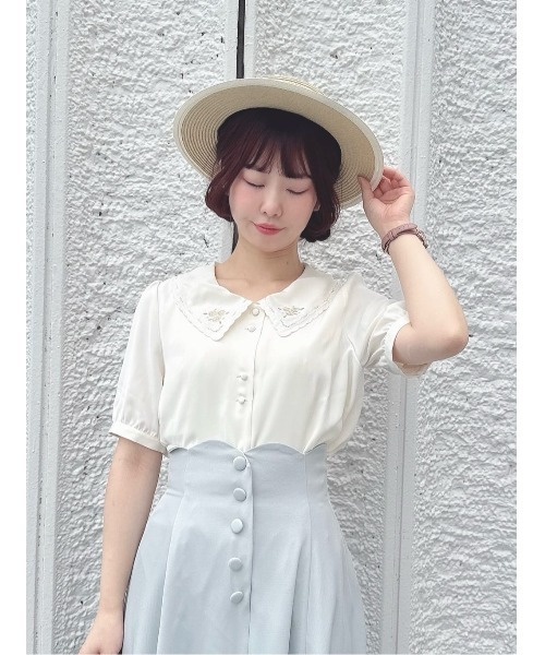 an another angelus（アンアナザーアンジェラス）の「配色ブリムグログランリボンキャノチェ（ハット・レディース・ベージュ/ベージュ×ブラック・FREE）」の15枚目の写真