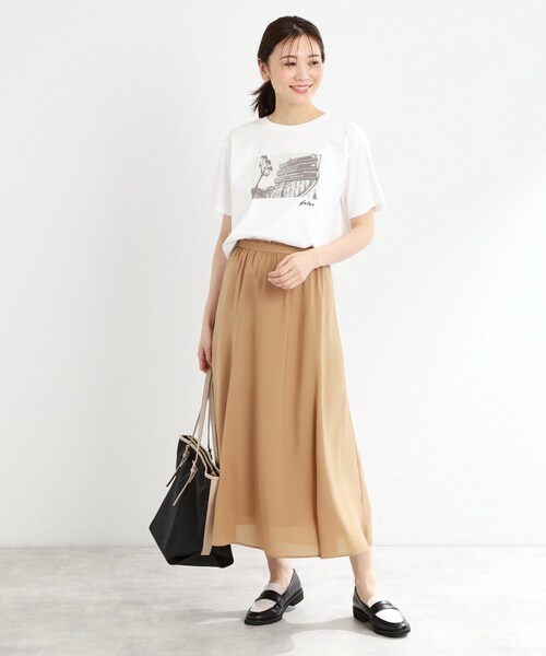 Reflect(リフレクト)の「【夏SALE/UVカット/接触冷感/マシンウォッシュ可】フォトプリントTシャツ(Tシャツ/カットソー・レディース・オフホワイト/ライトベージュ・05/07/13/15 /17/11/09)」の8枚目の写真