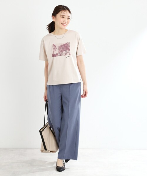 Reflect(リフレクト)の「【夏SALE/UVカット/接触冷感/マシンウォッシュ可】フォトプリントTシャツ(Tシャツ/カットソー・レディース・オフホワイト/ライトベージュ・05/07/13/15 /17/11/09)」の12枚目の写真