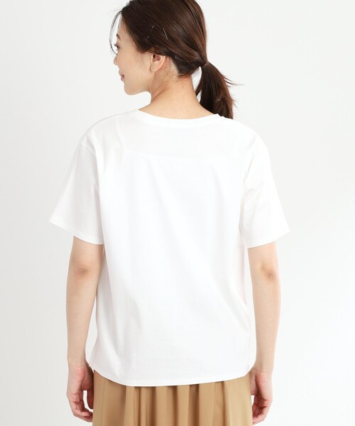 Reflect(リフレクト)の「【夏SALE/UVカット/接触冷感/マシンウォッシュ可】フォトプリントTシャツ(Tシャツ/カットソー・レディース・オフホワイト/ライトベージュ・05/07/13/15 /17/11/09)」の17枚目の写真