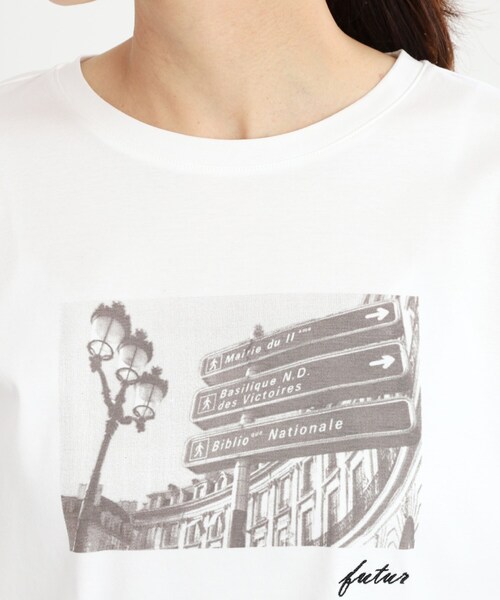 Reflect(リフレクト)の「【夏SALE/UVカット/接触冷感/マシンウォッシュ可】フォトプリントTシャツ(Tシャツ/カットソー・レディース・オフホワイト/ライトベージュ・05/07/13/15 /17/11/09)」の18枚目の写真