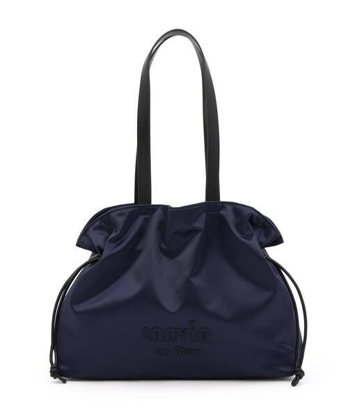 ■LANVIN■ランバン サテンナイロンドロストトートバッグ小 サテンナイロンドロストトートバッグ小(トートバッグ)|LANVIN