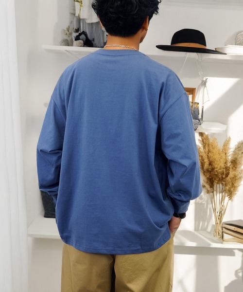 【関税込み】Birrot ブルー Lay1 Boxy 長袖Tシャツ LAY1 BOXY TOP – BIRROT