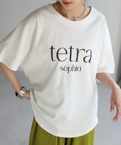HUG.U(ハグユー)の「ロゴTシャツ(Tシャツ/カットソー・レディース・ホワイト/クリーム/ブラック/ライトブルー/ブラック系その他/ホワイト系その他・FREE)」の10枚目の写真