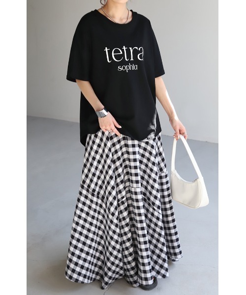 HUG.U(ハグユー)の「ロゴTシャツ(Tシャツ/カットソー・レディース・ホワイト/クリーム/ブラック/ライトブルー/ブラック系その他/ホワイト系その他・FREE)」の14枚目の写真