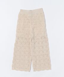 Rylee + Cru（ライリーアンドクルー）の「Crochet Knit Pant || Natural（その他ベビー用品）」