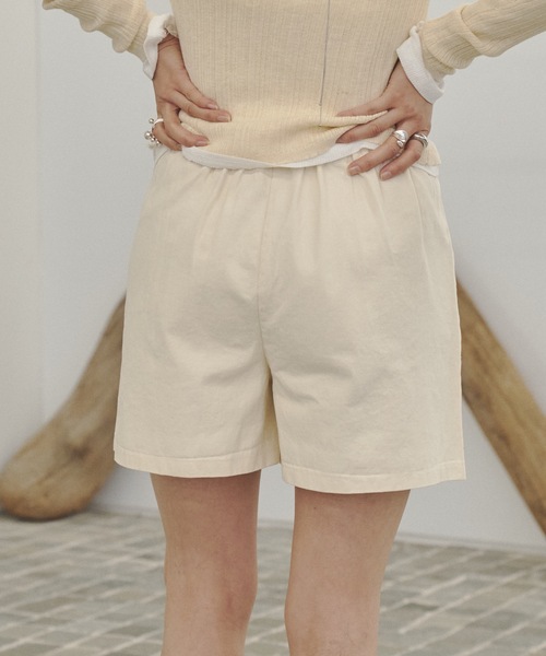 Lutim by u(ルチバイユー)の「Club short pants / クラブショートパンツ(その他パンツ・レディース・ブラック/ベージュ/ナチュラル・FREE)」の16枚目の写真