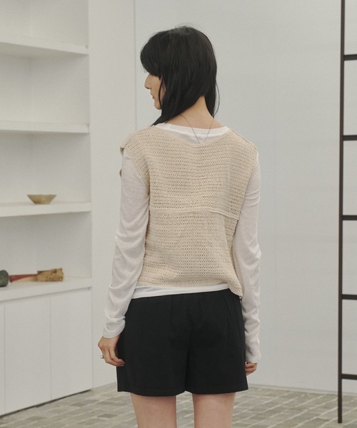 Lutim by u(ルチバイユー)の「Club short pants / クラブショートパンツ(その他パンツ・レディース・ブラック/ベージュ/ナチュラル・FREE)」の6枚目の写真