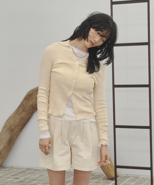 Lutim by u(ルチバイユー)の「Club short pants / クラブショートパンツ(その他パンツ・レディース・ブラック/ベージュ/ナチュラル・FREE)」の13枚目の写真