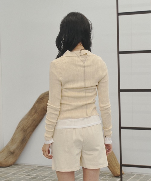 Lutim by u(ルチバイユー)の「Club short pants / クラブショートパンツ(その他パンツ・レディース・ブラック/ベージュ/ナチュラル・FREE)」の12枚目の写真