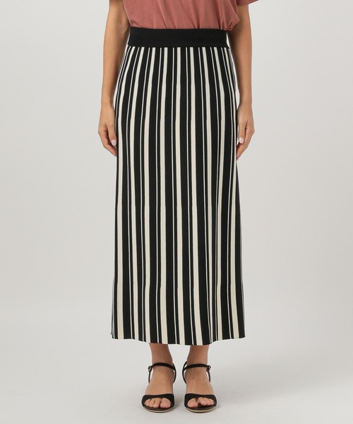 BAYFLOW（ベイフロー）の「縦長ラインですっきり]サマーニットタイトスカート（スカート・レディース・ブラック/ブラック系その他/ボルドー・SMALL/MEDIUM）」の22枚目の写真