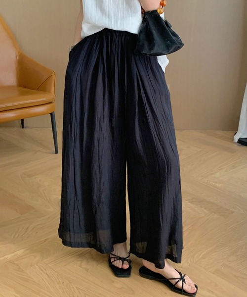 DECADE CLASSIC(ディケイド クラシック)の「ハイウエストタックシアーワイドパンツ (SS)(その他パンツ・レディース・ホワイト/ブラック/グレー・FREE)」の19枚目の写真