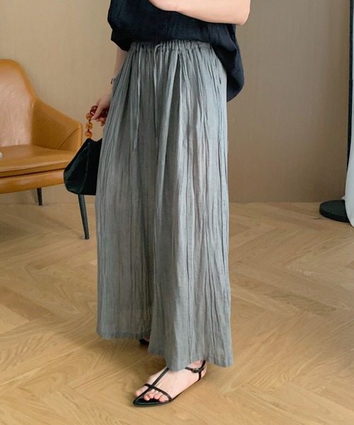 DECADE CLASSIC(ディケイド クラシック)の「ハイウエストタックシアーワイドパンツ (SS)(その他パンツ・レディース・ホワイト/ブラック/グレー・FREE)」の11枚目の写真