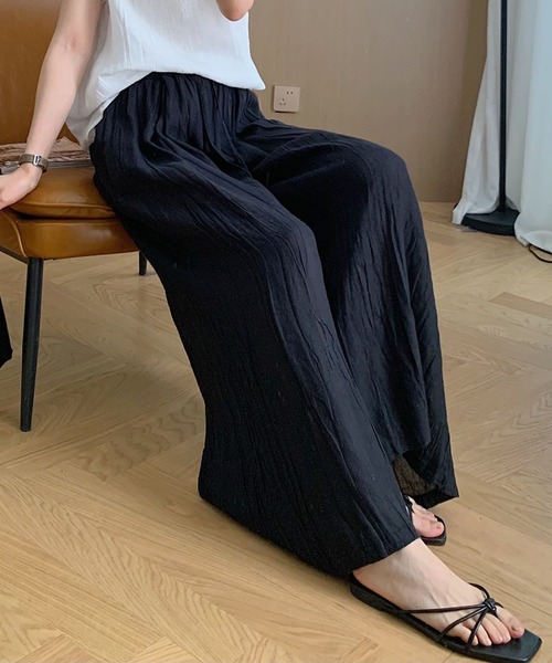 DECADE CLASSIC(ディケイド クラシック)の「ハイウエストタックシアーワイドパンツ (SS)(その他パンツ・レディース・ホワイト/ブラック/グレー・FREE)」の16枚目の写真