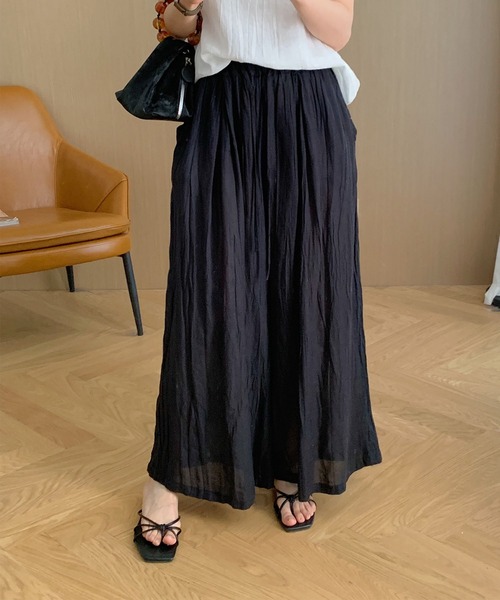 DECADE CLASSIC(ディケイド クラシック)の「ハイウエストタックシアーワイドパンツ (SS)(その他パンツ・レディース・ホワイト/ブラック/グレー・FREE)」の17枚目の写真
