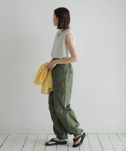 NOMBRE IMPAIR(ノンブルアンペール)の「イレギュラーブロックチェック ラウンドヘムタンク(Tシャツ/カットソー・レディース・ホワイト/チャコールグレー・FREE)」の4枚目の写真