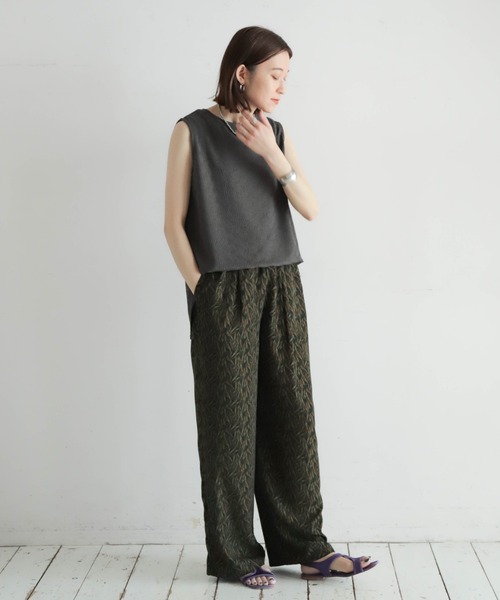 NOMBRE IMPAIR(ノンブルアンペール)の「イレギュラーブロックチェック ラウンドヘムタンク(Tシャツ/カットソー・レディース・ホワイト/チャコールグレー・FREE)」の21枚目の写真