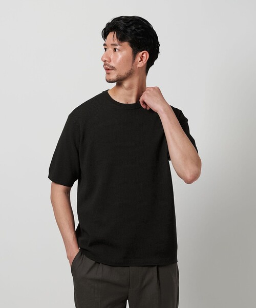 WEB限定 WARDROBE SMART】マシーンウォッシュ ピケニット T