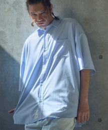 ADAMPATEK/ap embroidery short sleeve shirt/刺繍入りルーズ半袖シャツ(AP2515027)