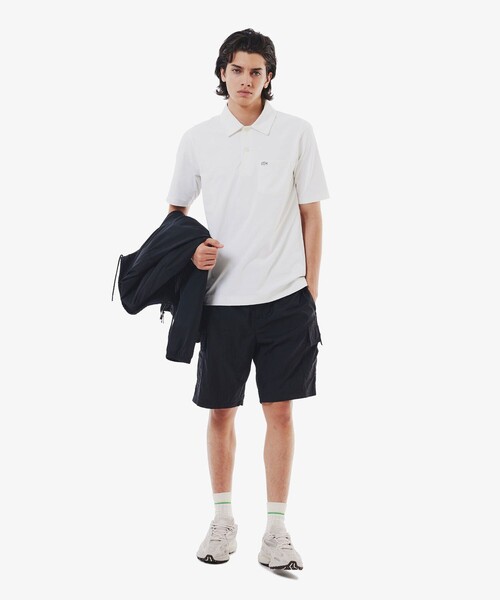 LACOSTE(ラコステ)の「速乾ストレッチシングルジャージポロシャツ(ポロシャツ・メンズ・ホワイト/ブルー/ネイビー・3/4/6/5)」の5枚目の写真