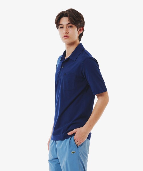 LACOSTE(ラコステ)の「速乾ストレッチシングルジャージポロシャツ(ポロシャツ・メンズ・ホワイト/ブルー/ネイビー・3/4/6/5)」の16枚目の写真
